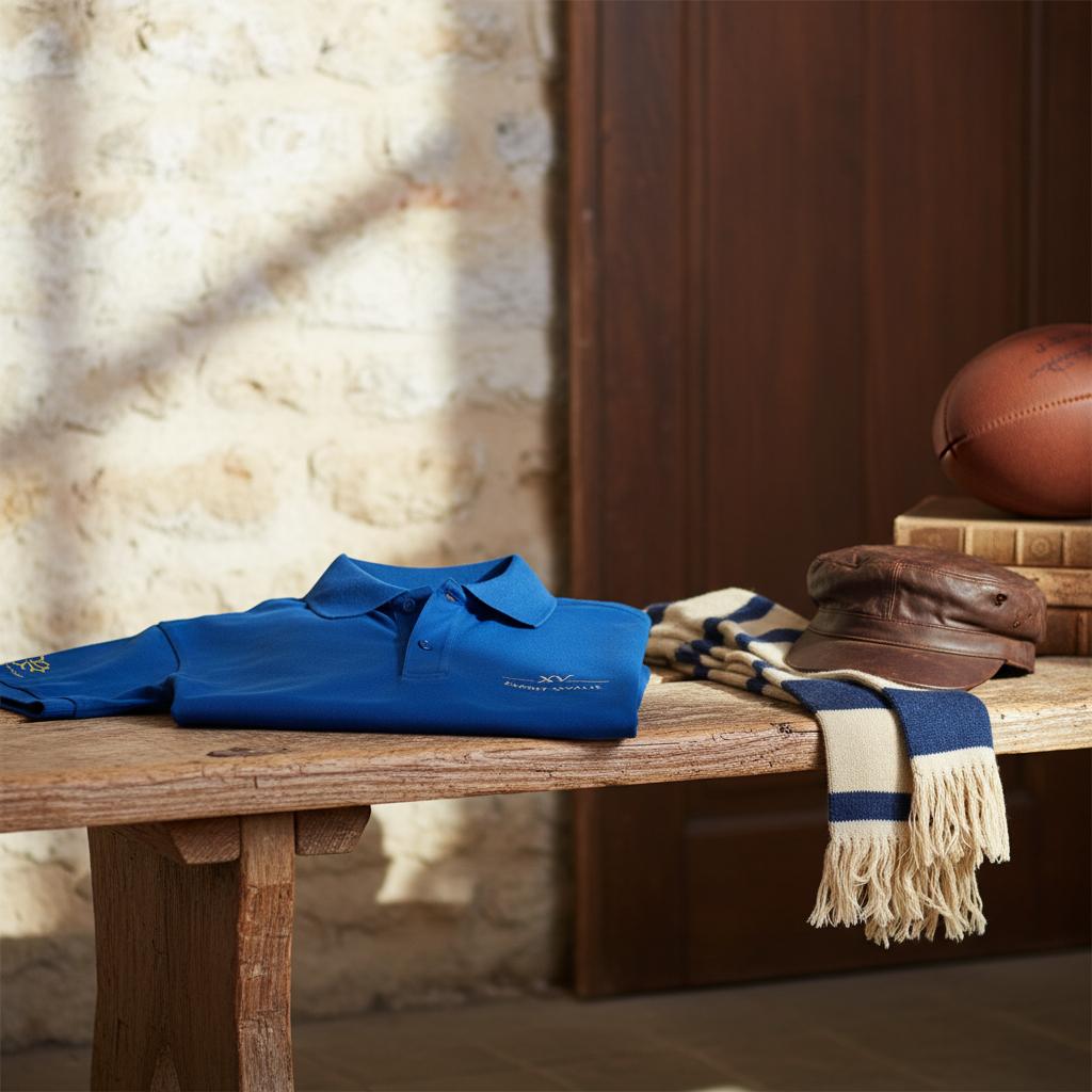 Polo brodé “Esprit Ovalie” – L’élégance du caractère