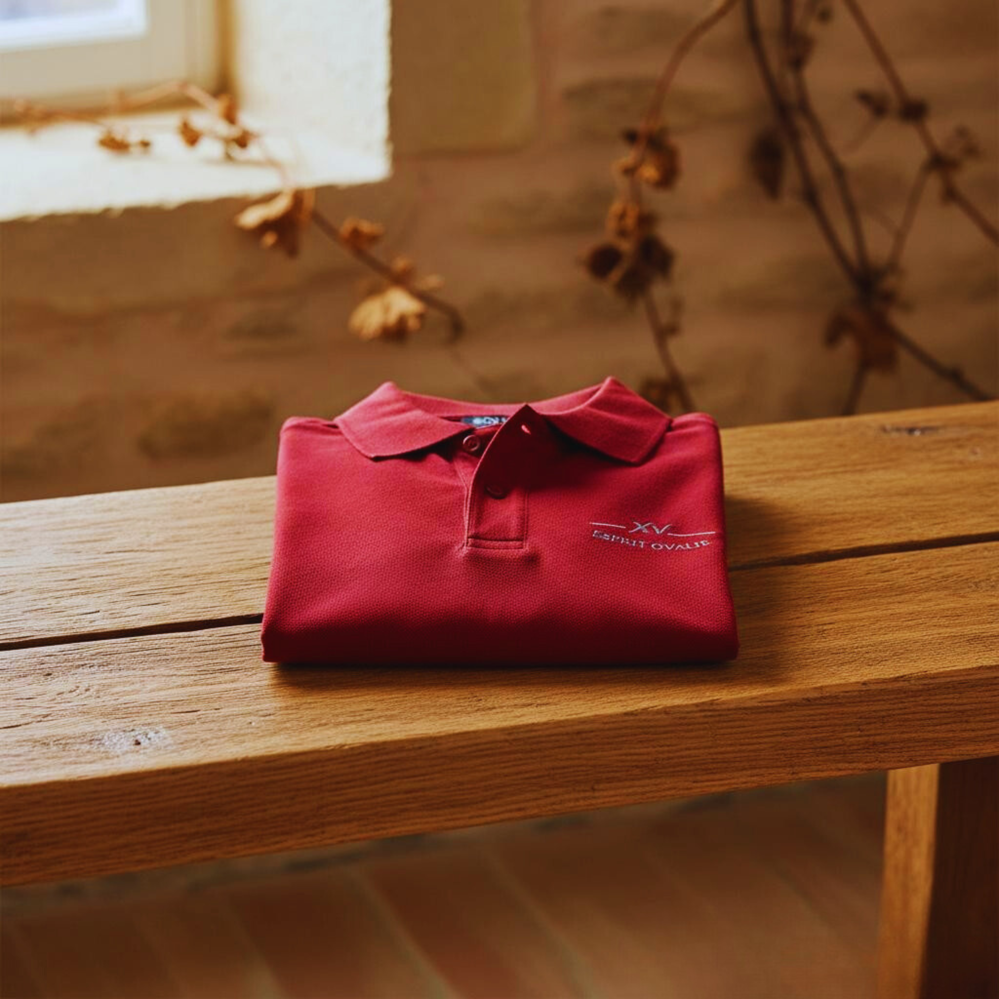 Polo brodé “Esprit Ovalie” – L’élégance du caractère