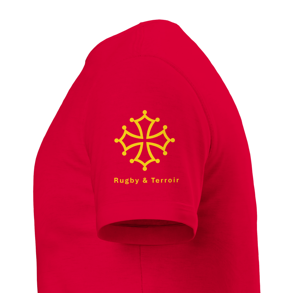 T-shirt Homme – Rugby dans le sang, Terroir dans le cœur